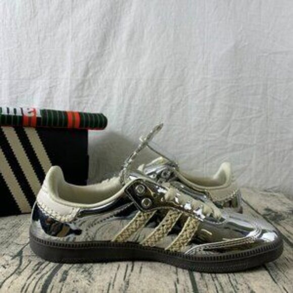 Adidas Samba x Wales Bonner Silver Metallic - Picture 2 of 7